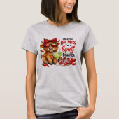 T-shirt Highland Cow Hot Mess Funny Humorous Sarcastic (Devant)