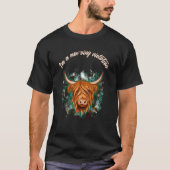 T-shirt Highland Cow I'm A Moo ving Violation Sarcastic (Devant)