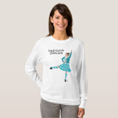 T-shirt Highland Dancer Turquoise (Devant entier)