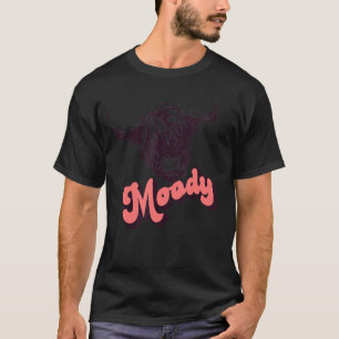 T-shirt Highland Retro Heifer Moody Southern Cow Head West