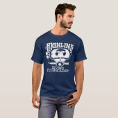 T-shirt Highline Diving Tech Retro (Logo Blanc) (Devant entier)