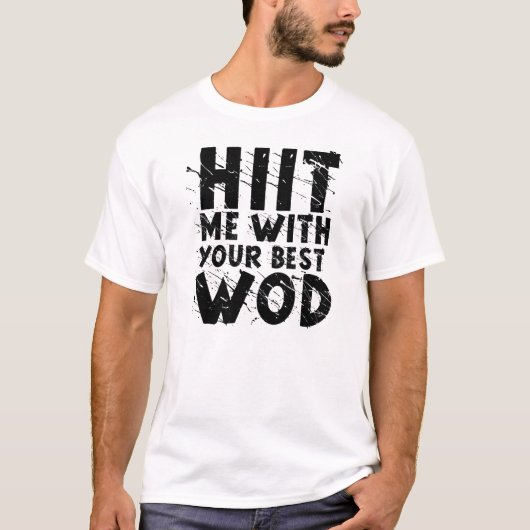 T-shirt HIIT JE" pièce en t de forme physique (Devant)