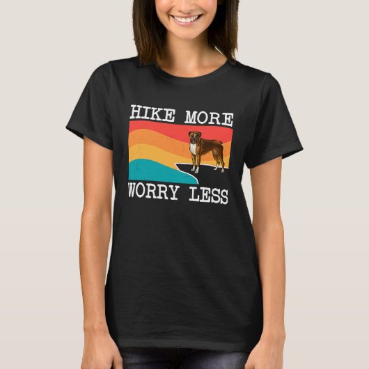 T-shirt Hike More Worry Less Boxer Graphic Hiking (Devant)
