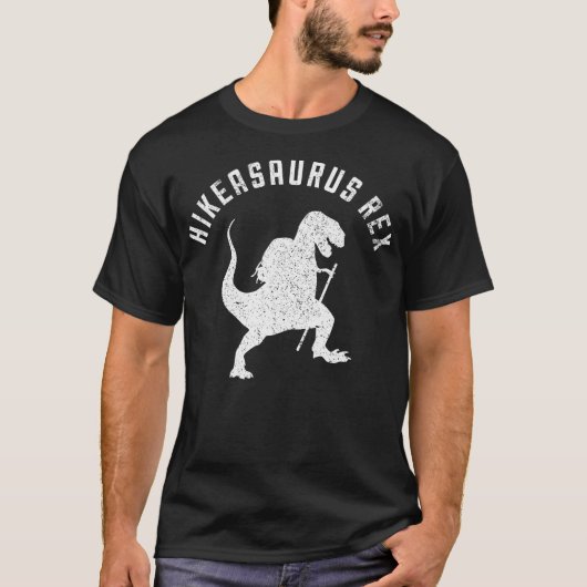 T-shirt Hikeasaurus Rex Dinosaur T Rex Randonnée (Devant)
