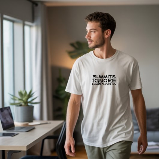 T-shirt Hiker camping humor black