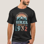 T-shirt Hiker né en 1932 90e anniversaire Randonnée Retro  (Devant)