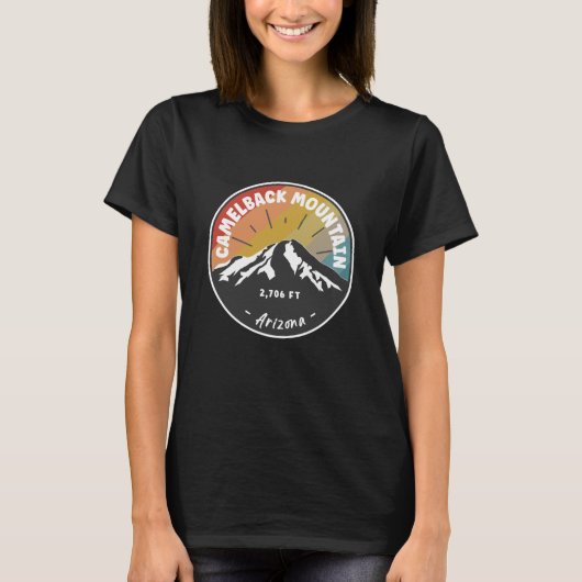 T-shirt Hiking Camelback Mountain Arizona (Devant)