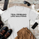 T-shirt Hiking camping humor black