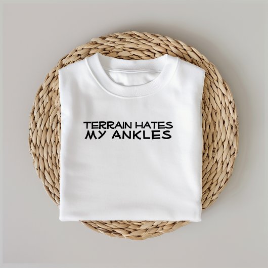 T-shirt Hiking camping trekking humor black