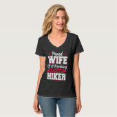 T-shirt Hiking Mountain Hike Hiker Wife (Devant entier)
