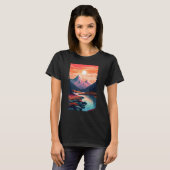 T-shirt Hiking outdoor mountains landscape (Devant entier)