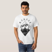 T-shirt Hiking Wander Mountains Nature Camping Camper Hike (Devant entier)