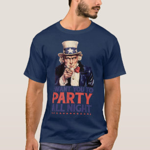 T-shirt Hilarious 4 juillet Oncle Sam Je Veux Que Tu Fasse