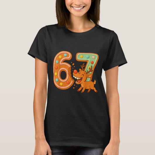 T-shirt Hilarious 67 Christmas Cookies Rudolph Reindeer Jo (Devant)