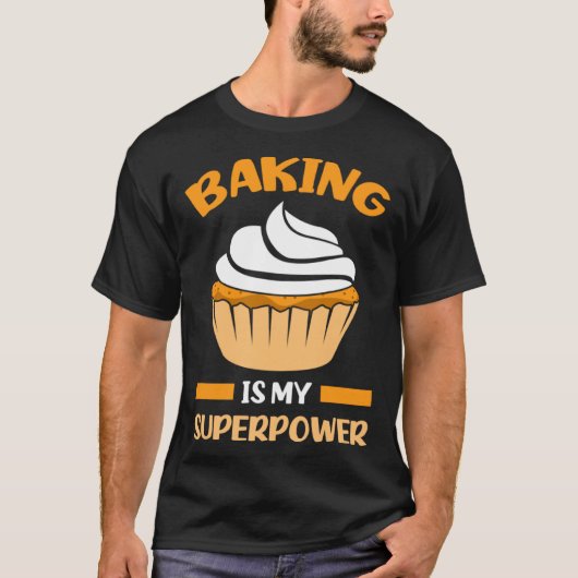 T-shirt hilarious baking text baker (Devant)