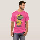 T-shirt Hilarious Dino Raincoat Adventure Graphisme Pour G (Devant entier)