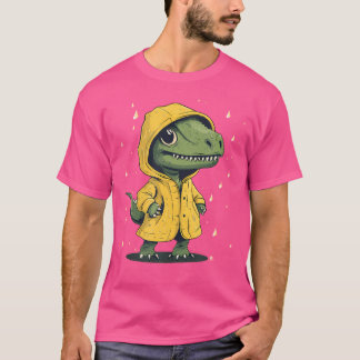 T-shirt Hilarious Dino Raincoat Adventure Graphisme Pour G