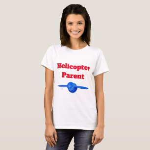 T-shirt Hilarious Parent d'hélicoptère Rouge bleu 4Charlot
