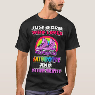 T-shirt Hilarious Roller skate arc-en-ciel Mème pour un ro