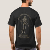 T-shirt Hilarious Skeleton hard work (Dos)