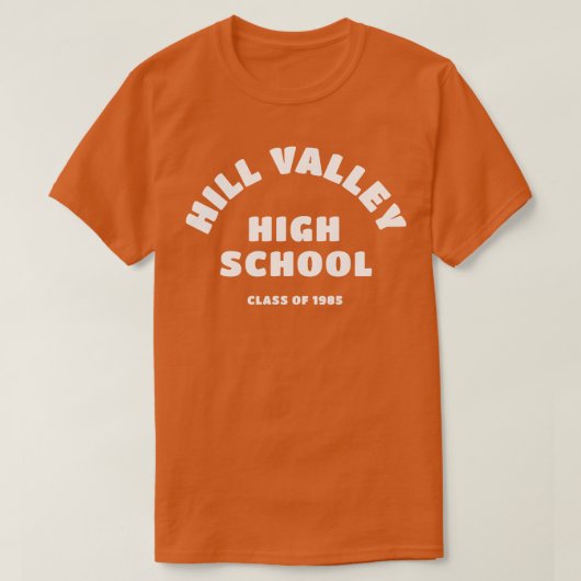 T-shirt Hill Valley Lycée de 1985 (Design devant)