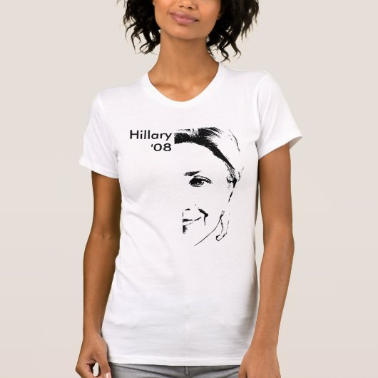 T-shirt Hillary '08 (Devant)