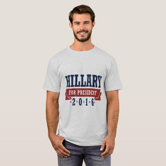 T-shirt HILLARY 2016 CERTIFIED RIBBON -.png (Devant entier)