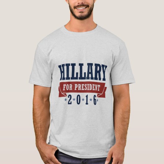 T-shirt HILLARY 2016 CERTIFIED RIBBON -.png (Devant)