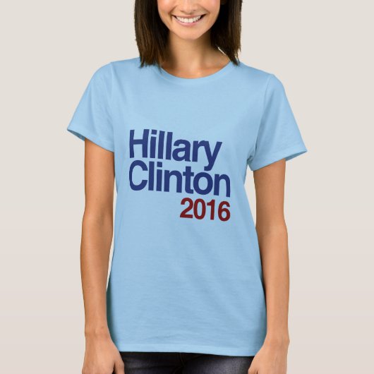 T-shirt HILLARY CLINTON 2016 SIMPLE.png (Devant)