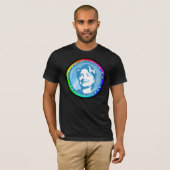 T-shirt hillary clinton. arc-en-ciel. (Devant entier)