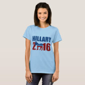 T-shirt HILLARY CLINTON DÉMOCRATE 2016.png (Devant entier)