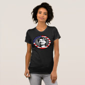 T-shirt hillary clinton : drapeau américain : (Devant entier)