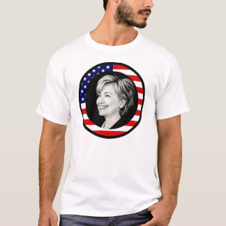 T-shirt hillary clinton : drapeau américain : pittoresque
