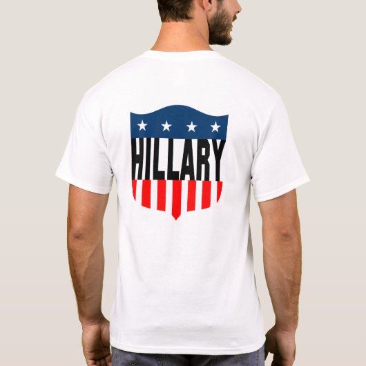 T-shirt hillary clinton étoiles et rayures (Dos)