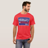 T-shirt Hillary Clinton pour la chemise de président 2016 (Devant entier)