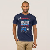 T-shirt Hillary Clinton "quand il n'y a citation d'aucun (Devant entier)