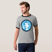 T-shirt hillary clinton : rayons bleus : (Devant entier)