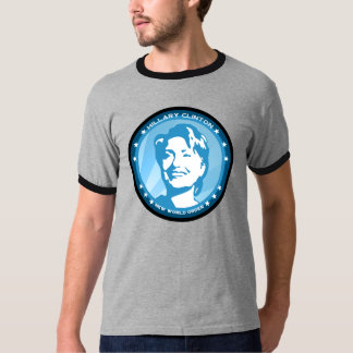 T-shirt hillary clinton : rayons bleus :