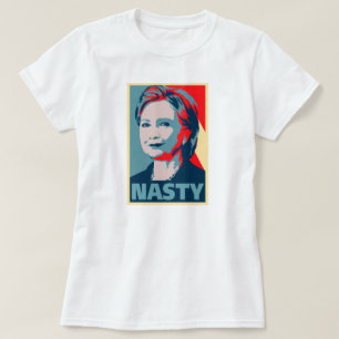 T-shirt Hillary Clinton une femme méchante ? Vote méchan