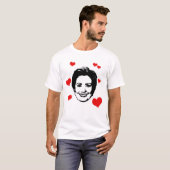 T-SHIRT HILLARY : J'AIME HILLARY CLINTON (Devant entier)