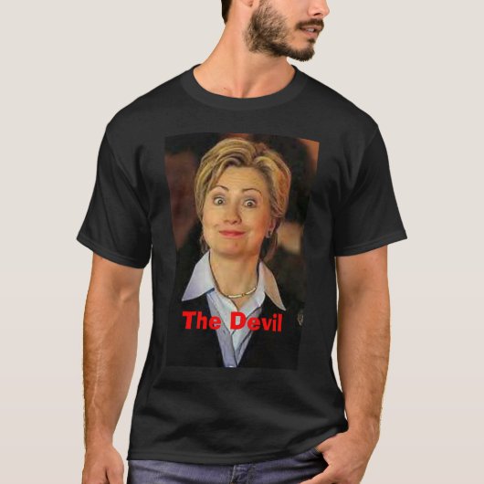 T-shirt Hillary, le diable (Devant)