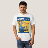 T-shirt Hillary peut le faire 2016 (Devant entier)