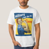 T-shirt Hillary peut le faire 2016 (Devant)