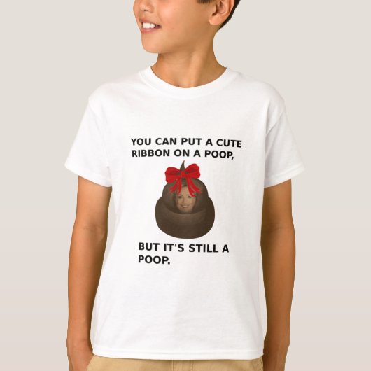 T-shirt Hillary Poop (Devant)