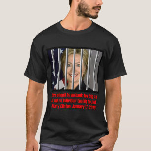 T-SHIRT HILLARY TROP GRANDE À LA PRISON