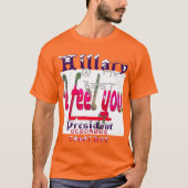 T-shirt Hillary USA@ MON Meilleur Je te sens plus forte en (Devant)