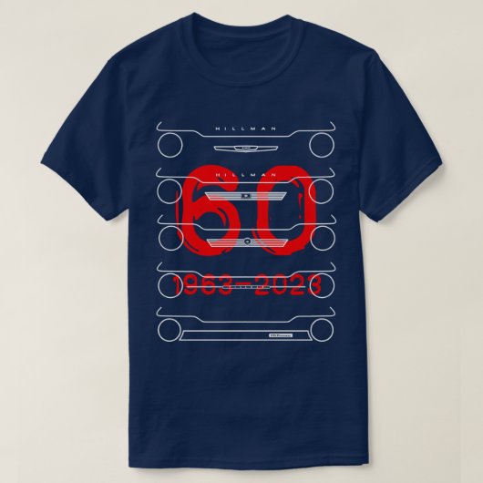 T-shirt Hillman Imp classique évolution britannique blanc (Design devant)