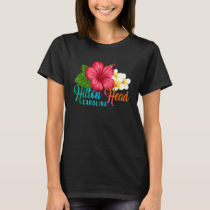 T-shirt Hilton Head Vacances Avec Carolina Tropical Hibisc
