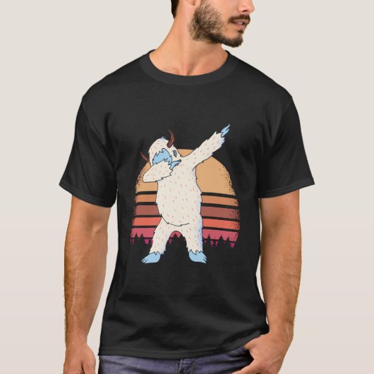 T-shirt Himalaya Yeti Faire La Danse Dab Dance Drôle Graph (Devant)