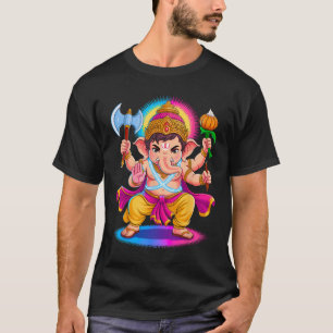 T-shirt Hindu Ganesha Puja Eléphant Dieu Inde Méditation Y